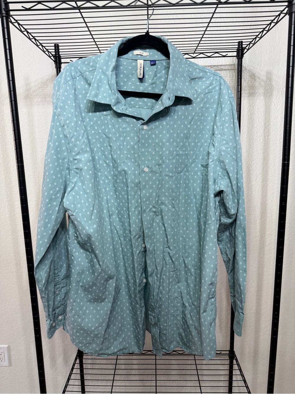 Artefact Men's Light Teal Printed Button-Up Shirt